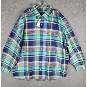 Polo Ralph Lauren Mens 2XB Long Sleeve Button Shirt Plaid Classic Fit $125 206
